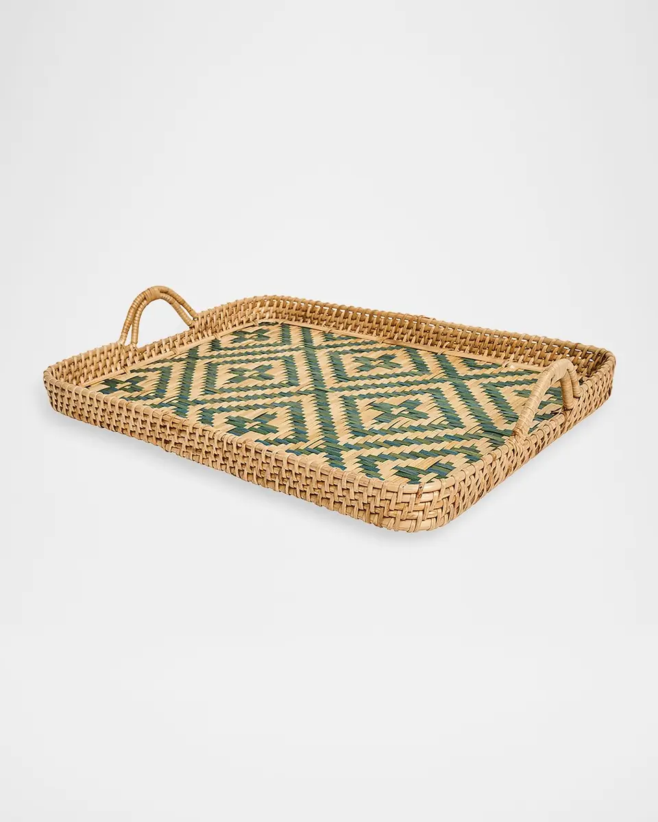 Juliska Villa Seville 18" Wicker Tray | Thumbnail 3