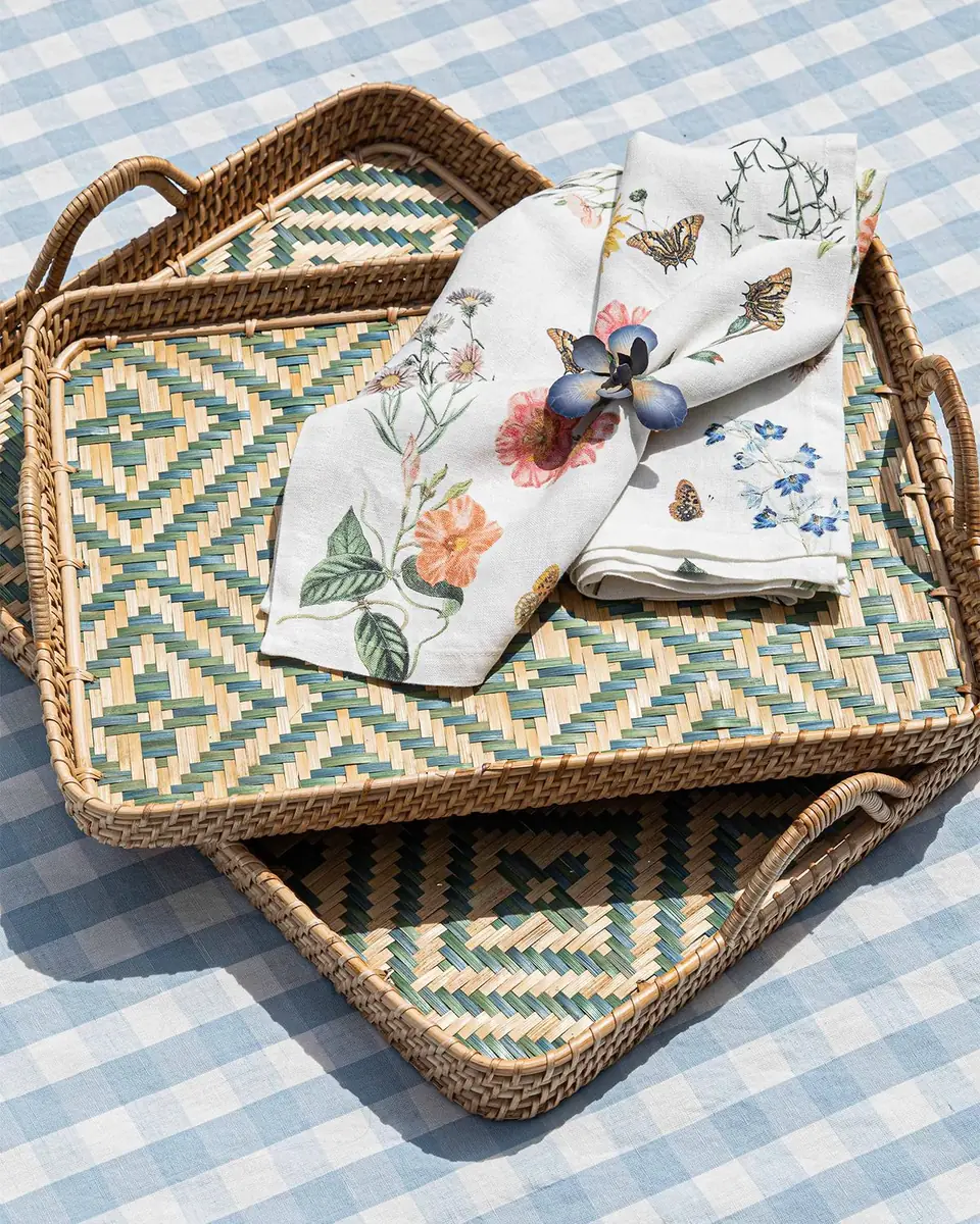 Juliska Villa Seville 18" Wicker Tray | Thumbnail 5