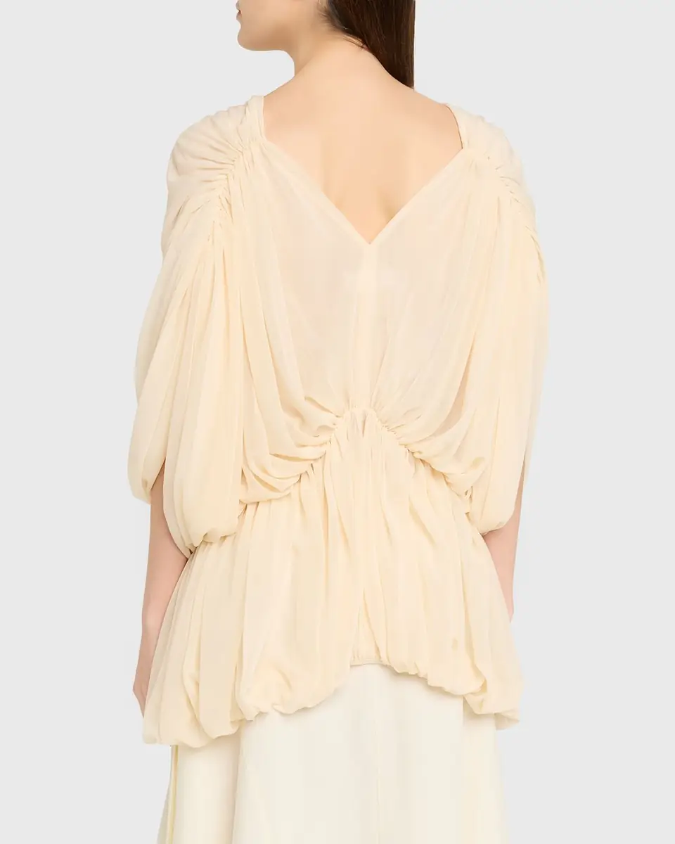Ronny Kobo Lenore Draped Deep V-Neck Top | Thumbnail 3