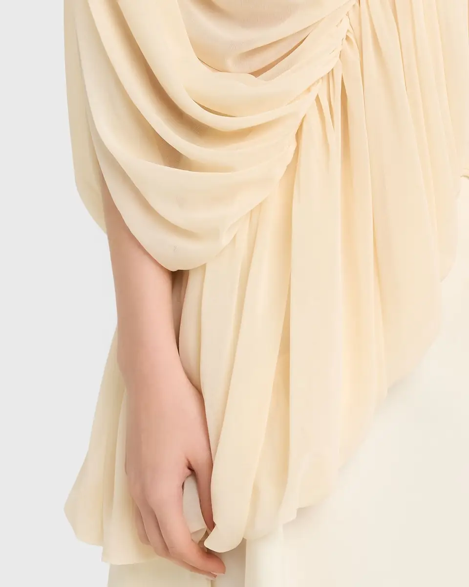Ronny Kobo Lenore Draped Deep V-Neck Top | Thumbnail 5