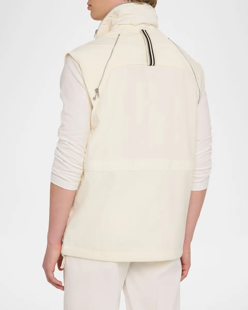 MORDECAI Men's Parachute Multi-Zip Nylon Vest | Thumbnail 3 MORDECAI Men's Parachute Multi-Zip Nylon Vest | Thumbnail 3