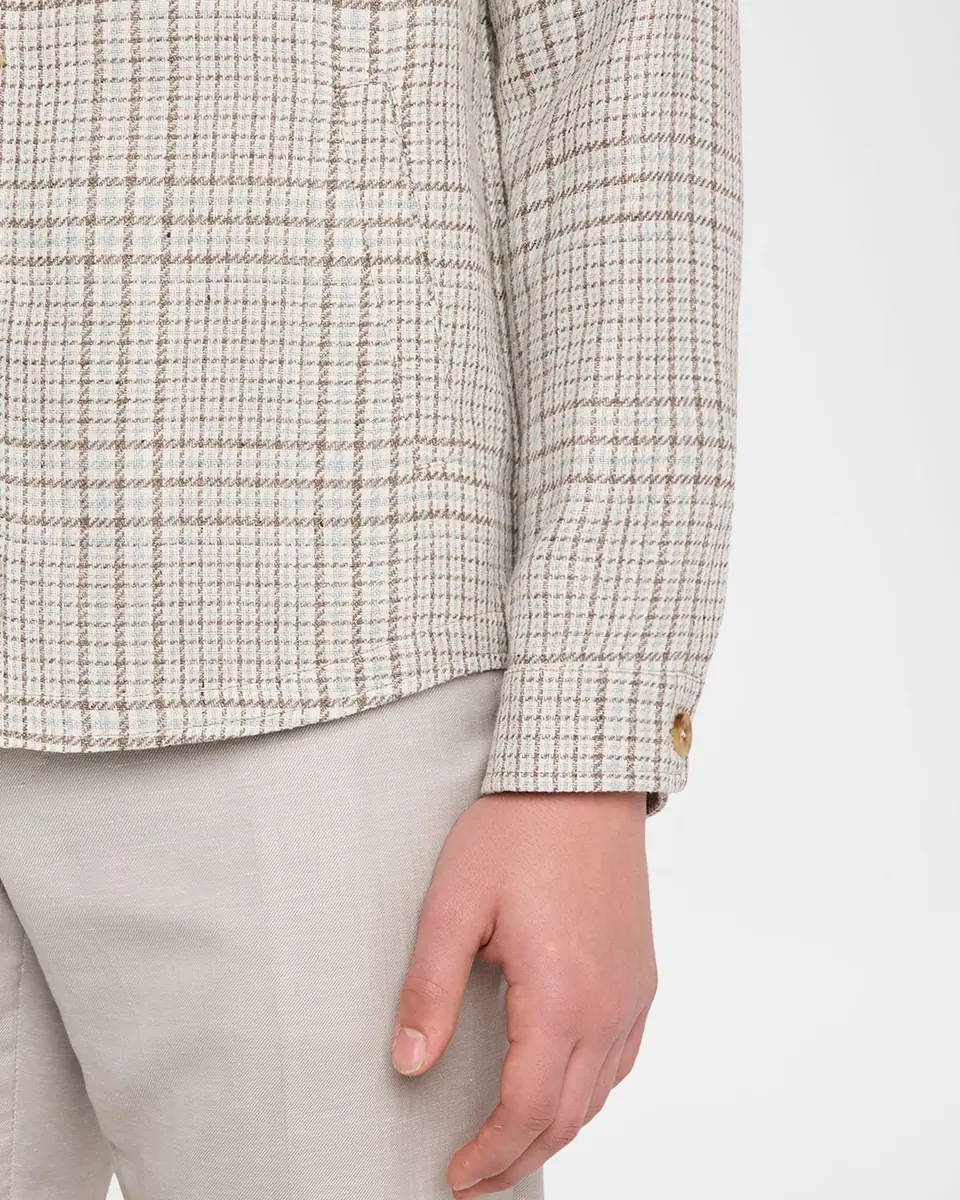 Maurizio Baldassari Men's Linen, Silk and Wool Overshirt with Pockets | Thumbnail 5 Maurizio Baldassari Men's Linen, Silk and Wool Overshirt with Pockets | Thumbnail 5