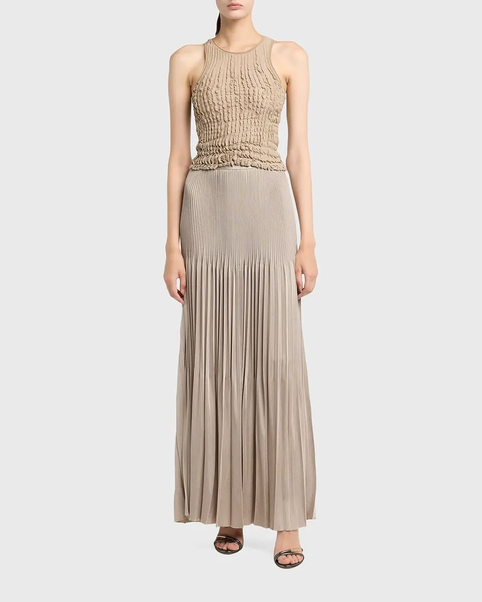 Giorgio Armani Ruffle Knit Tank Top | Thumbnail 2
