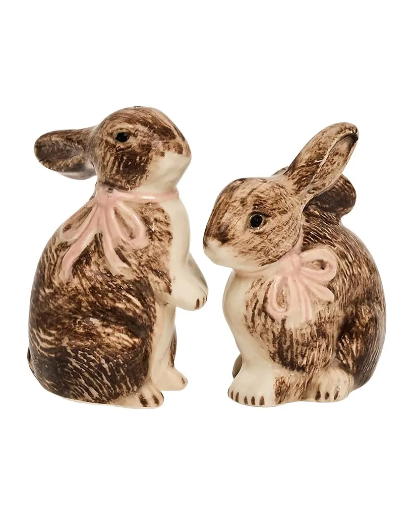 Juliska Bunny Salt & Pepper Shakers, Set of 2