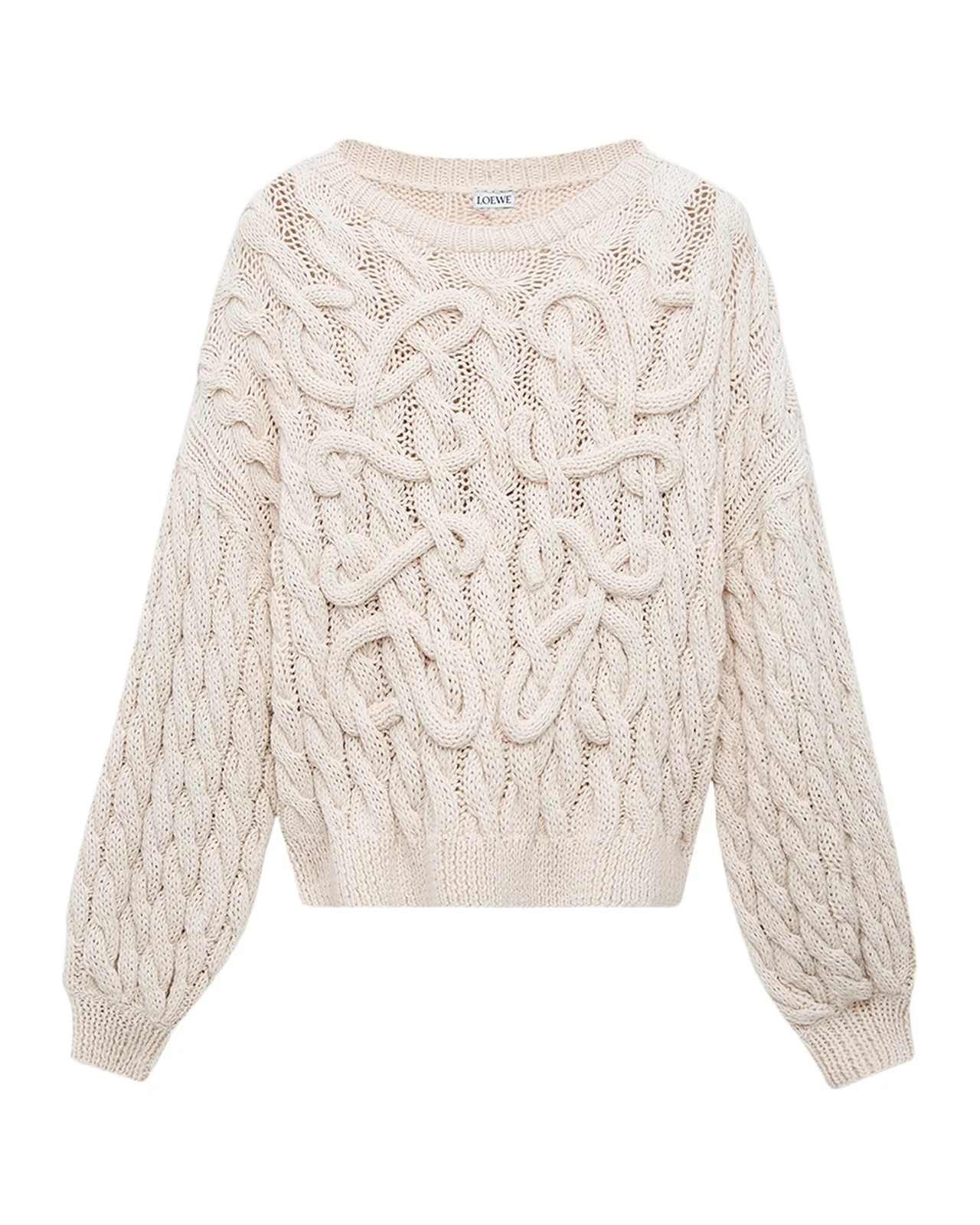 x Paula's Ibiza Anagram Cable-Knit Sweater x Paula's Ibiza Anagram Cable-Knit Sweater