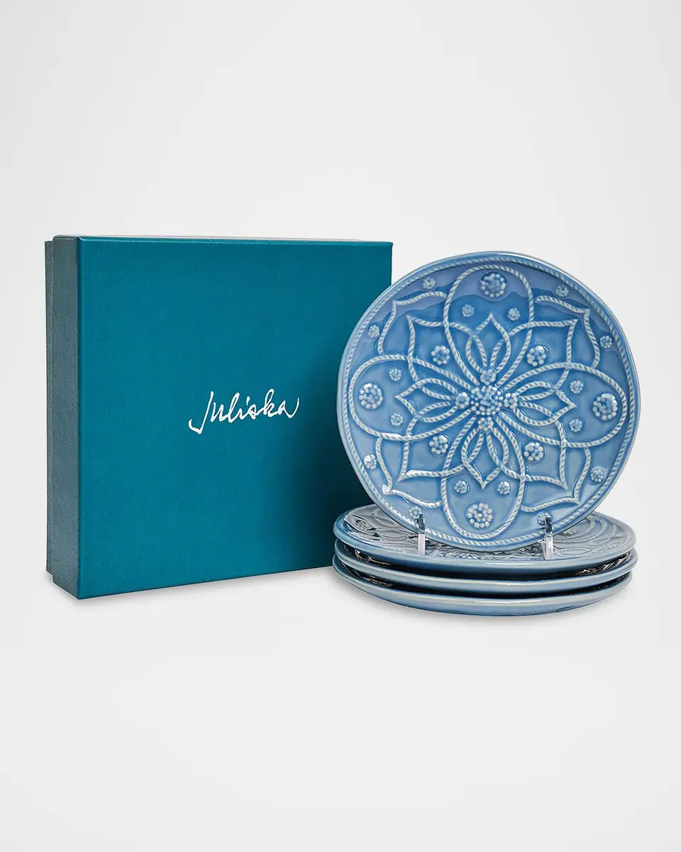 Juliska Jardins du Monde Assorted Side/Cocktail Plates, Set of 4 | Thumbnail 2 Juliska Jardins du Monde Assorted Side/Cocktail Plates, Set of 4 | Thumbnail 2
