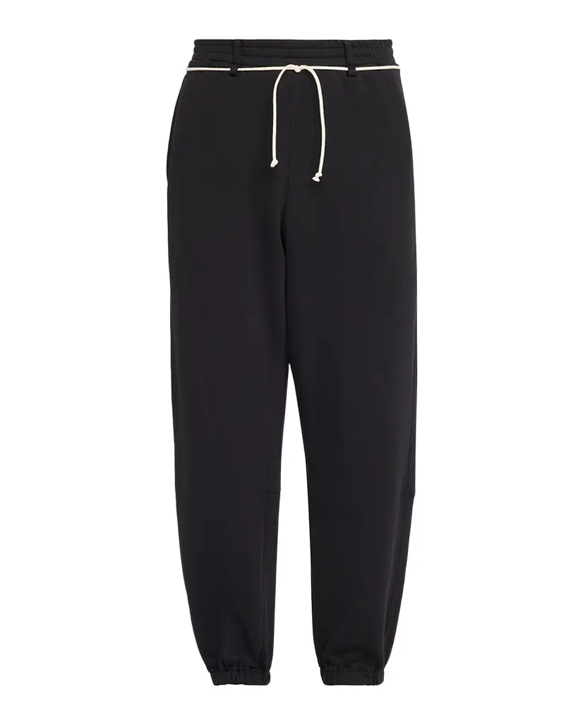 MORDECAI Men's Fleece Stripe-Trim Drawcord Joggers | Image 1 MORDECAI Men's Fleece Stripe-Trim Drawcord Joggers | Image 1