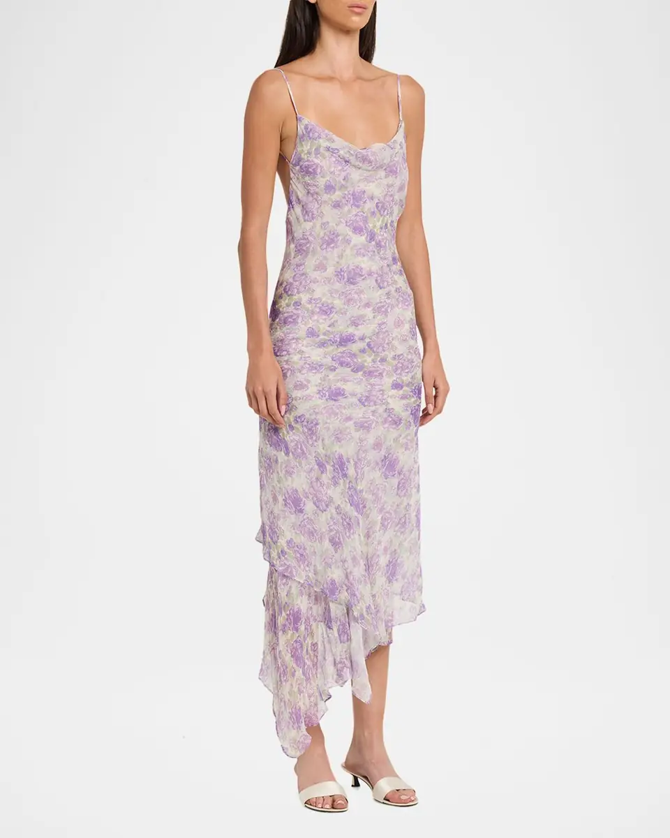 Ronny Kobo Kaa Backless Floral-Print Midi Dress | Thumbnail 4 Ronny Kobo Kaa Backless Floral-Print Midi Dress | Thumbnail 4