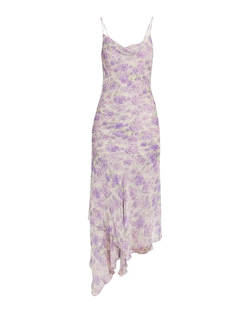 Ronny Kobo Kaa Backless Floral-Print Midi Dress | Image 1 Ronny Kobo Kaa Backless Floral-Print Midi Dress | Image 1