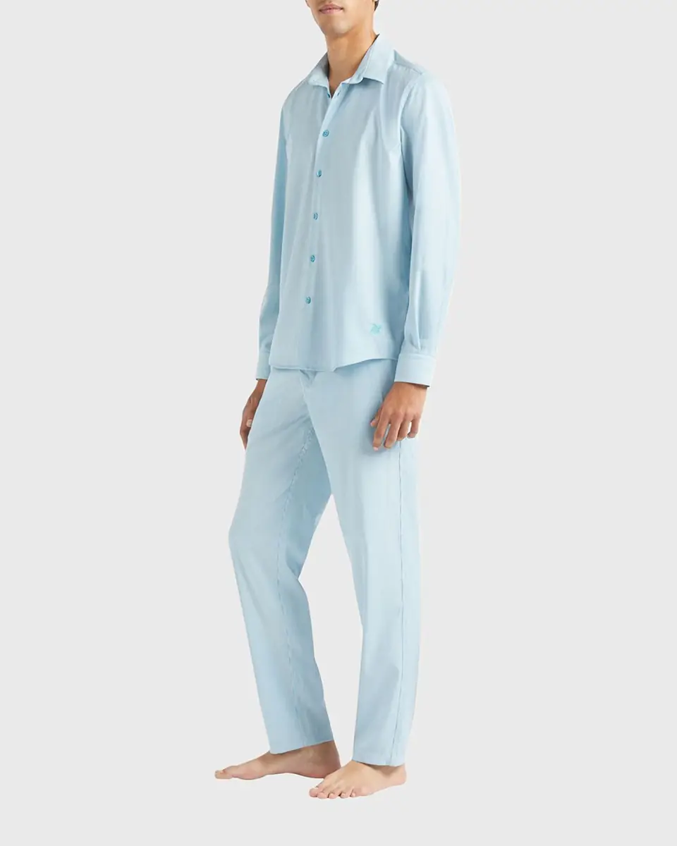 Vilebrequin Men's Wool Micro Rayures Sport Shirt | Thumbnail 2 Vilebrequin Men's Wool Micro Rayures Sport Shirt | Thumbnail 2