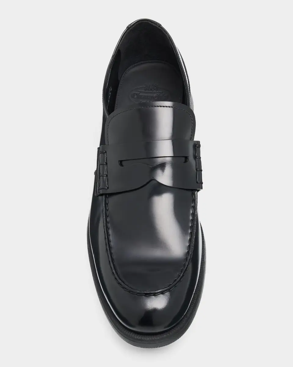 Church's Men's Rock Ferry Polished Leather Sneaker-Sole Penny Loafers | Thumbnail 4 Church's Men's Rock Ferry Polished Leather Sneaker-Sole Penny Loafers | Thumbnail 4