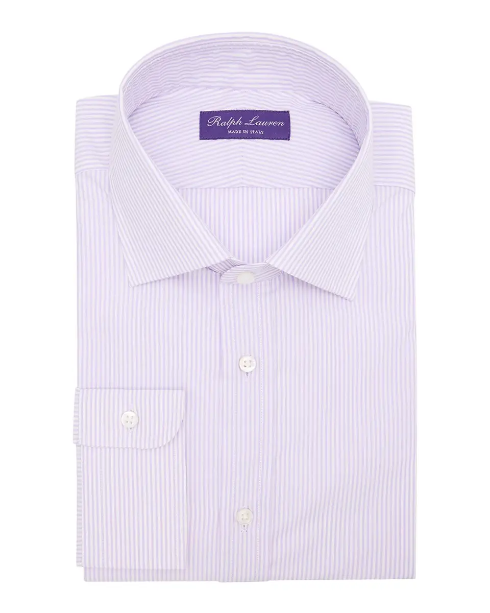 Ralph Lauren Purple Label Men's Mini-Bengal-Stripe Shirt | Thumbnail 3 Ralph Lauren Purple Label Men's Mini-Bengal-Stripe Shirt | Thumbnail 3