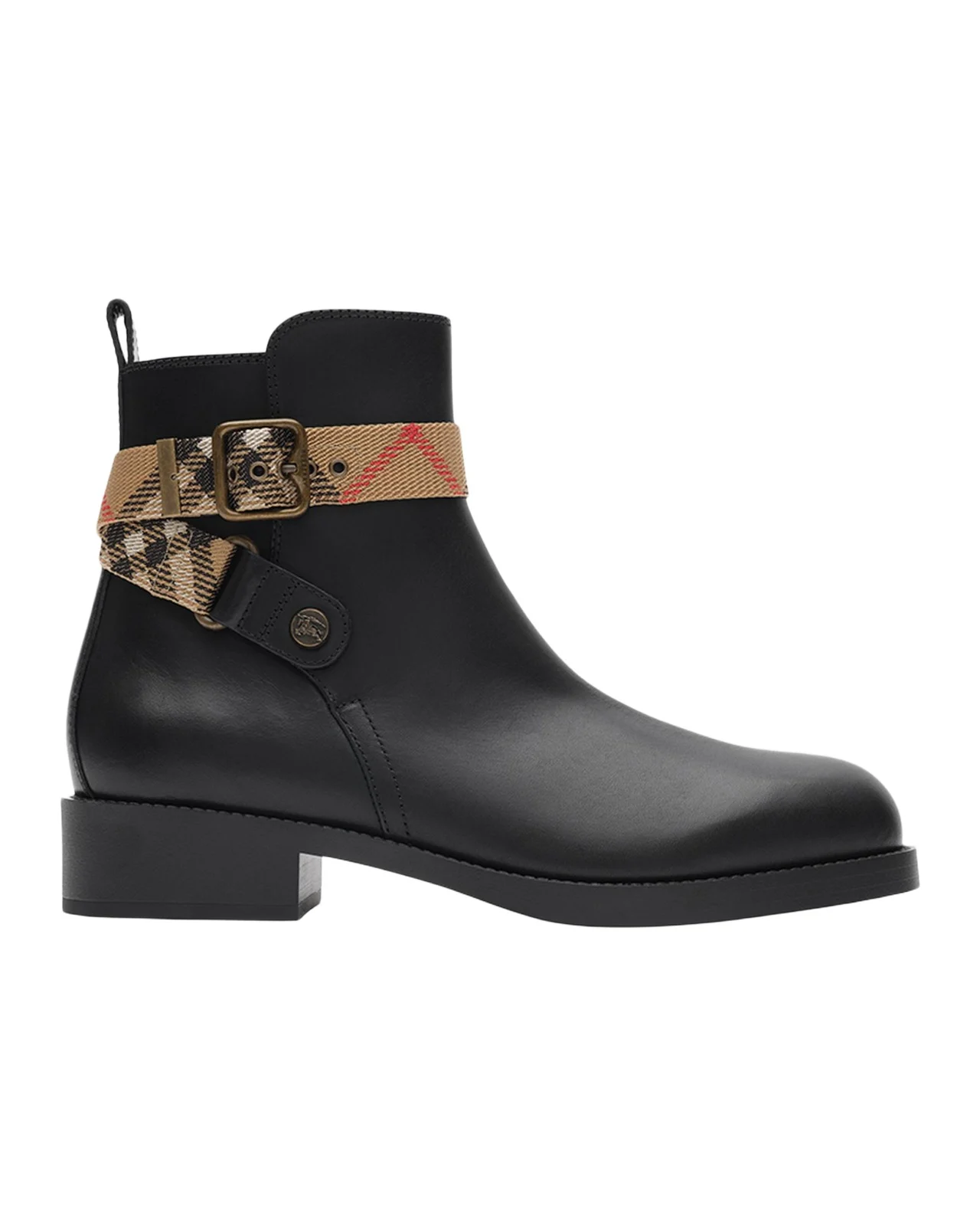 Burberry Huntley Leather Ankle Boots