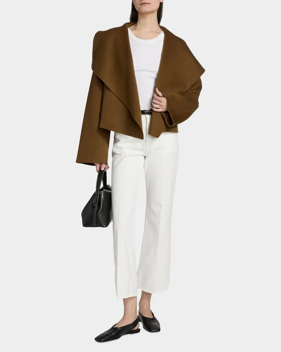 Toteme Signature Cropped Wool Double Jacket | Thumbnail 2 Toteme Signature Cropped Wool Double Jacket | Thumbnail 2