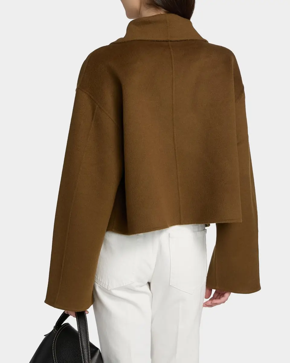Toteme Signature Cropped Wool Double Jacket | Thumbnail 3 Toteme Signature Cropped Wool Double Jacket | Thumbnail 3