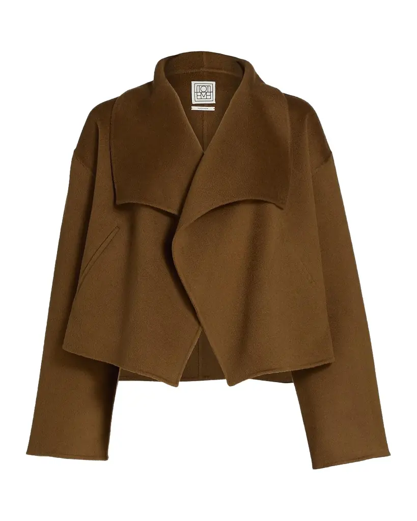 Toteme Signature Cropped Wool Double Jacket | Image 1 Toteme Signature Cropped Wool Double Jacket | Image 1