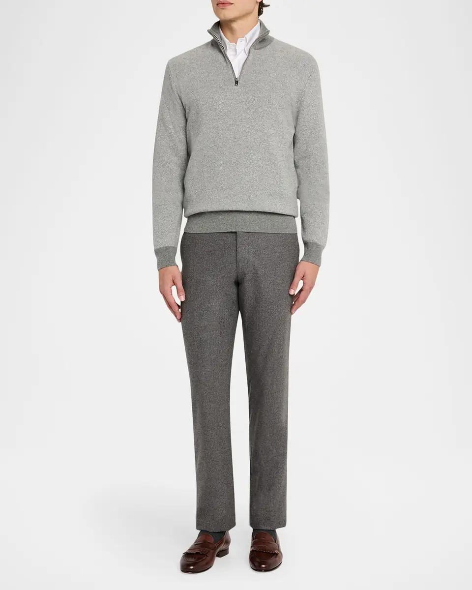 Ralph Lauren Purple Label Birdseye Cashmere Quarter-Zip Sweater | Thumbnail 2 Ralph Lauren Purple Label Birdseye Cashmere Quarter-Zip Sweater | Thumbnail 2