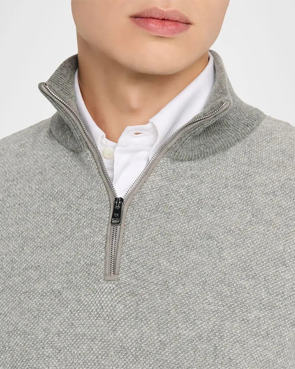 Ralph Lauren Purple Label Birdseye Cashmere Quarter-Zip Sweater | Thumbnail 5 Ralph Lauren Purple Label Birdseye Cashmere Quarter-Zip Sweater | Thumbnail 5