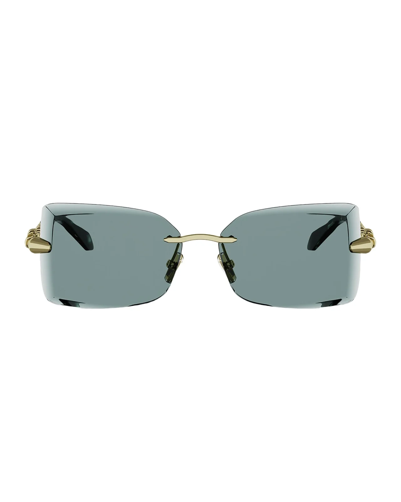 Serpenti 51mm Metal Rectangular Sunglasses Serpenti 51mm Metal Rectangular Sunglasses