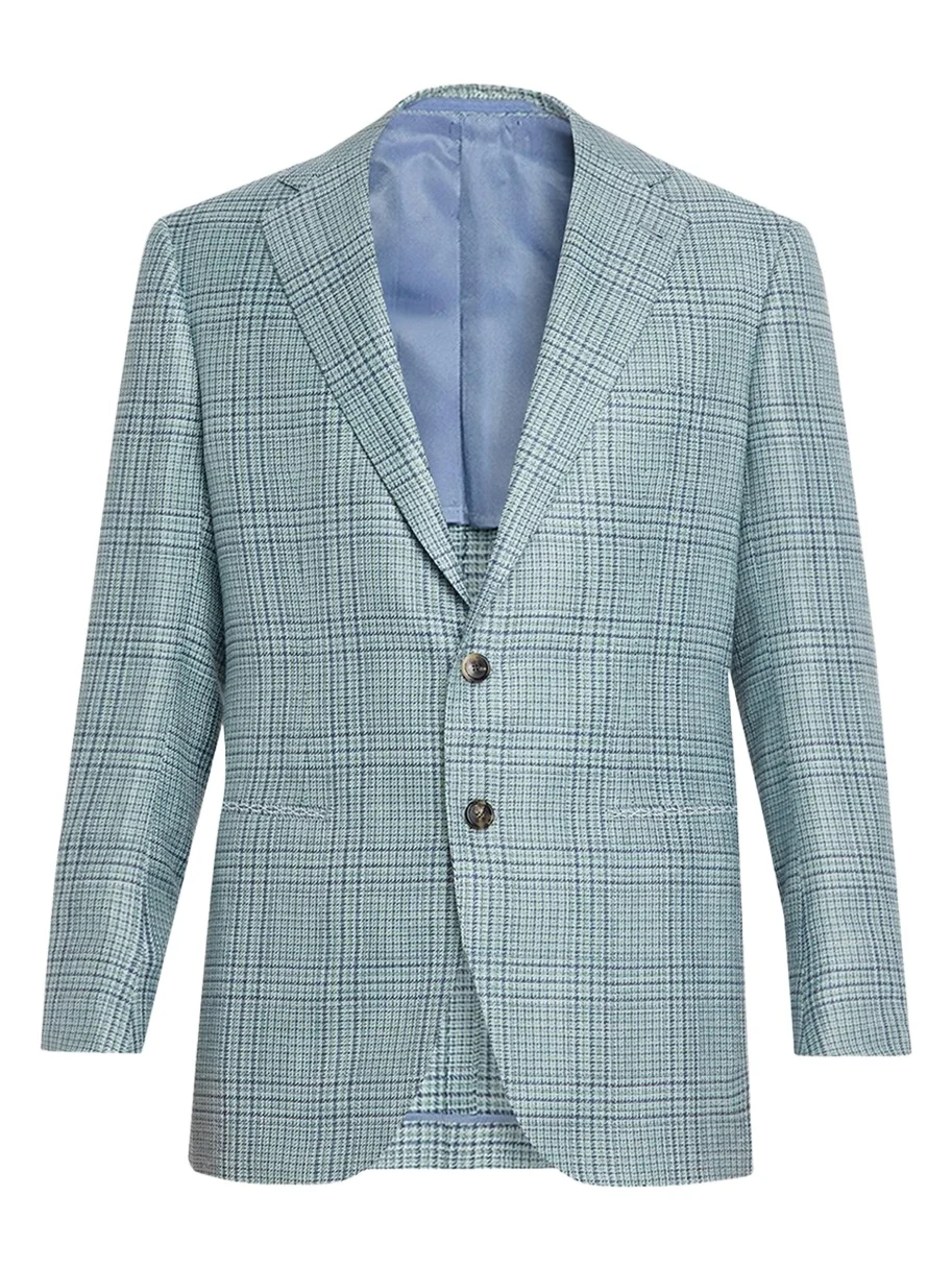 Men's Plaid Cashmere-Blend Sport Jacket Men's Plaid Cashmere-Blend Sport Jacket