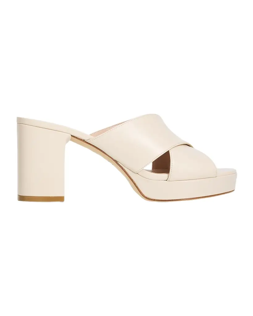 Stuart Weitzman 80mm Dayna Leather Platform Sandals | Image 1 Stuart Weitzman 80mm Dayna Leather Platform Sandals | Image 1