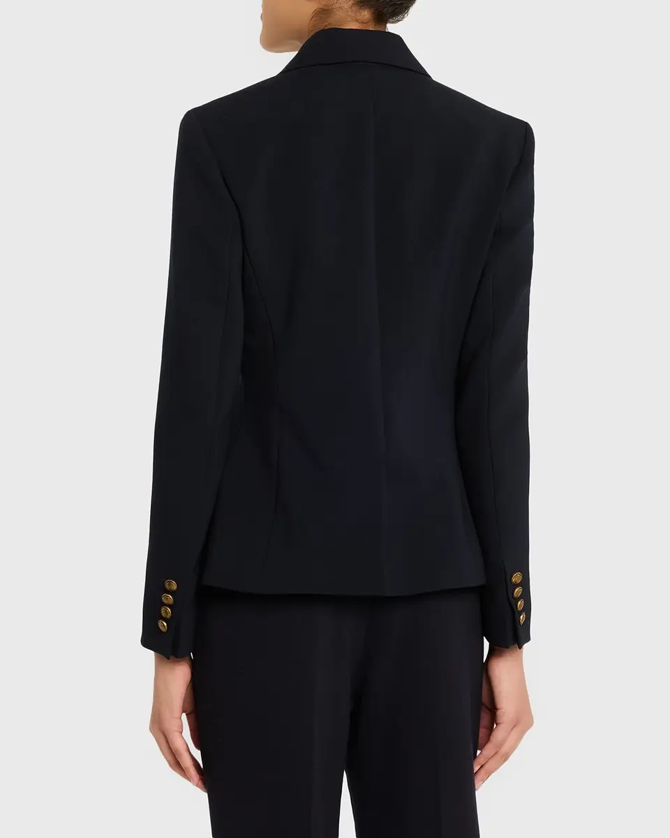Max Mara Single-Breasted Stretch Wool Jacket | Thumbnail 3 Max Mara Single-Breasted Stretch Wool Jacket | Thumbnail 3