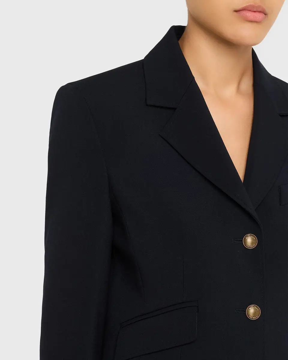Max Mara Single-Breasted Stretch Wool Jacket | Thumbnail 5 Max Mara Single-Breasted Stretch Wool Jacket | Thumbnail 5