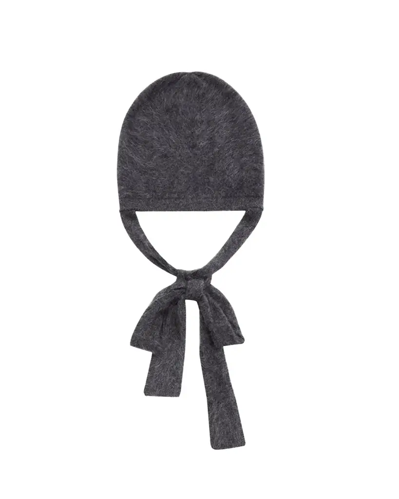 The Brushed Cashmere Tied Hood The Brushed Cashmere Tied Hood