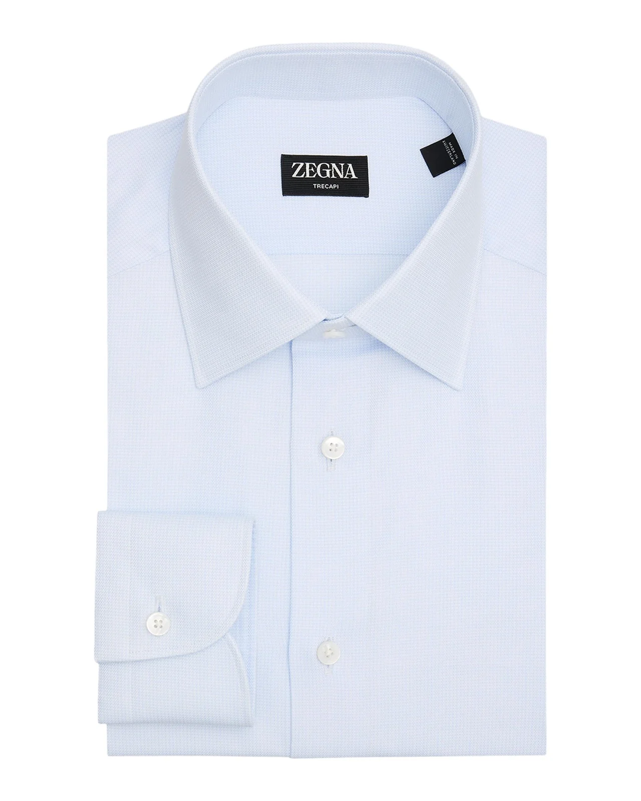Men's Trecapi Cotton Melange Dress Shirt Men's Trecapi Cotton Melange Dress Shirt