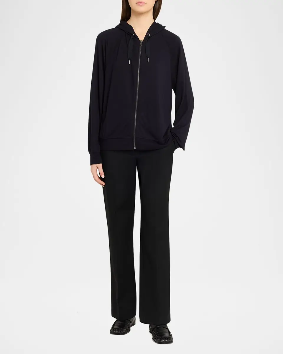 MAJESTIC FILATURES Stretch Zip Hoodie | Thumbnail 2 MAJESTIC FILATURES Stretch Zip Hoodie | Thumbnail 2