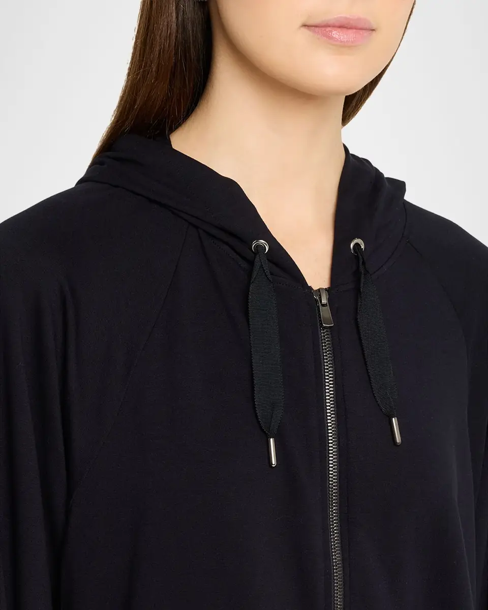 MAJESTIC FILATURES Stretch Zip Hoodie | Thumbnail 5 MAJESTIC FILATURES Stretch Zip Hoodie | Thumbnail 5