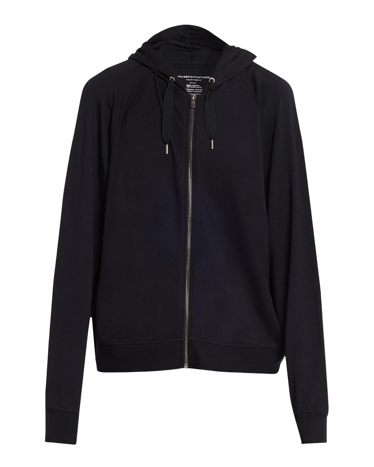 MAJESTIC FILATURES Stretch Zip Hoodie