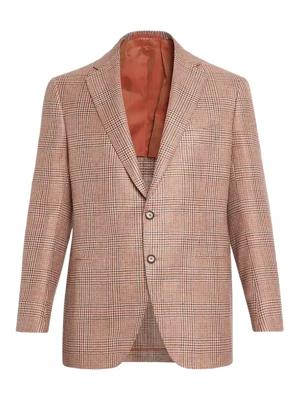 Men's Plaid Cashmere-Blend Sport Jacket