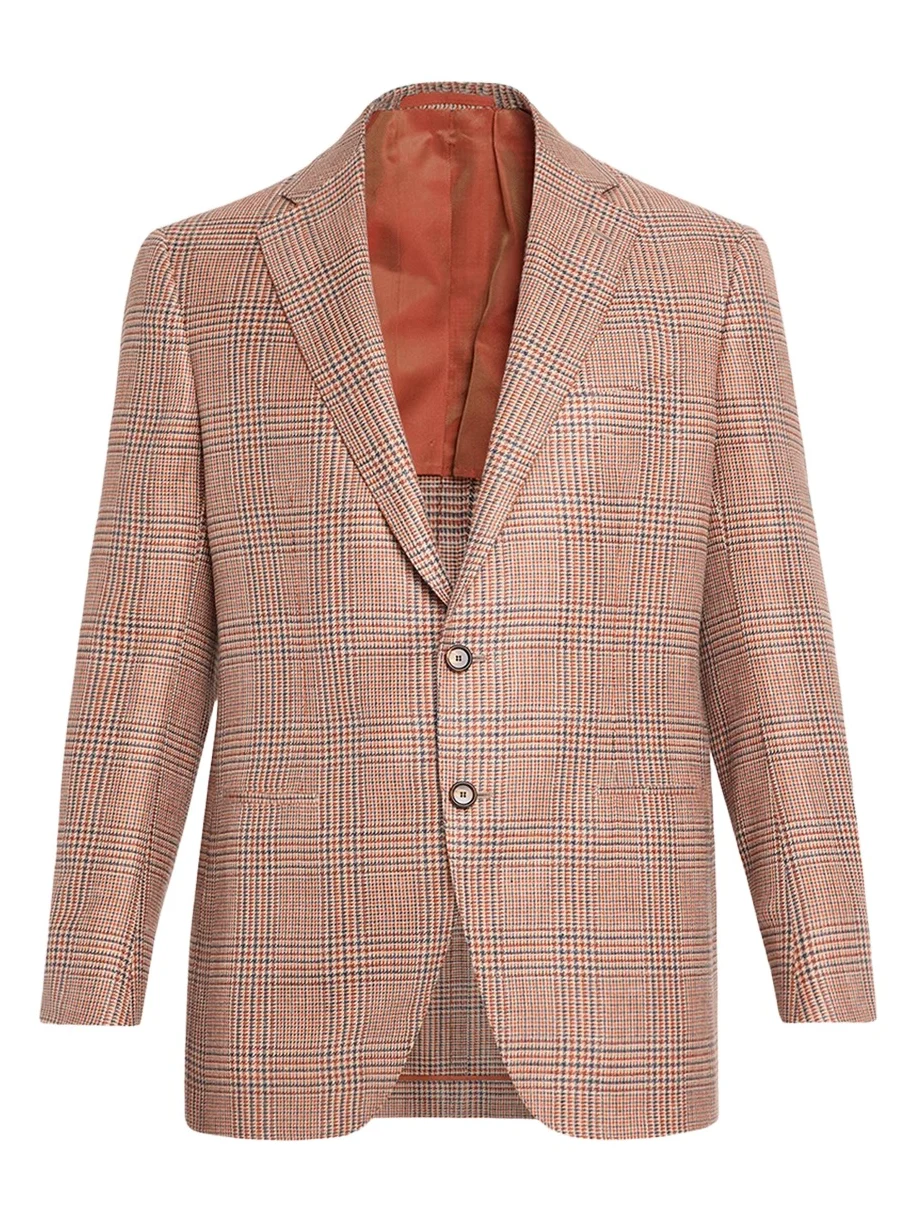 Men's Plaid Cashmere-Blend Sport Jacket