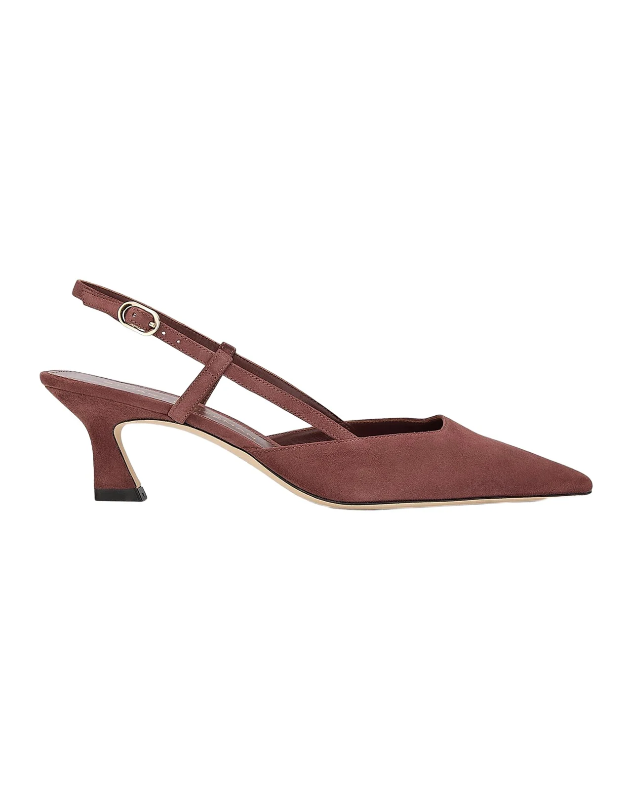 50mm Vinnie Suede Slingback Pumps