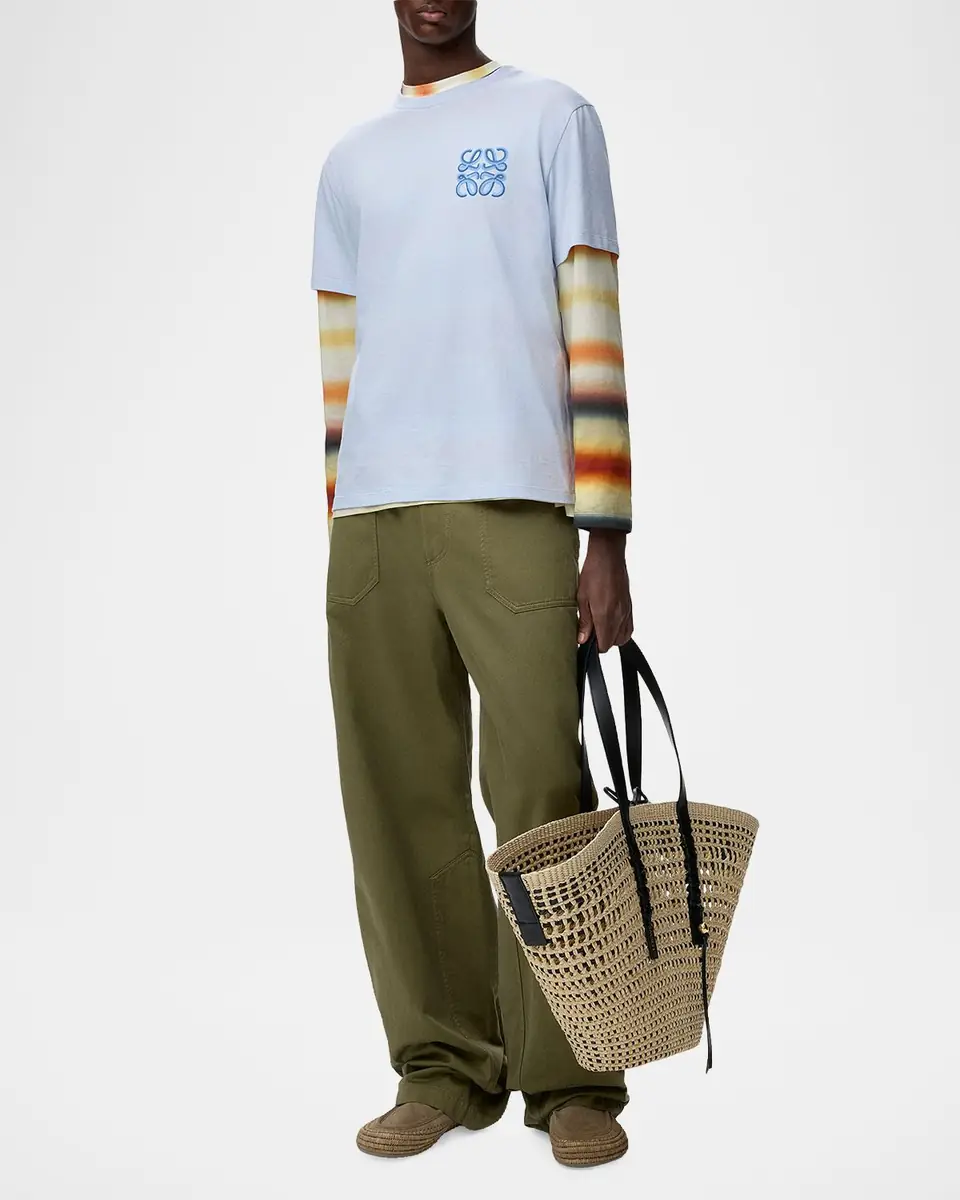 Loewe x Paula's Ibiza Men's Embroidered Logo T-Shirt | Thumbnail 2 Loewe x Paula's Ibiza Men's Embroidered Logo T-Shirt | Thumbnail 2