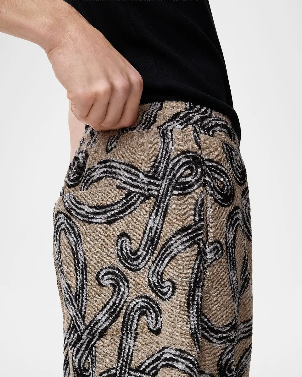 Loewe x Paula's Ibiza Men's Cotton-Terry Logo Script Shorts | Thumbnail 5
