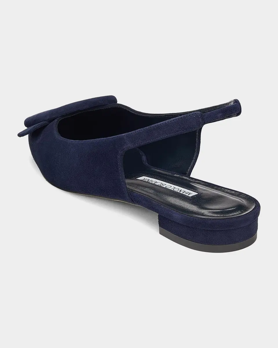Manolo Blahnik Maylura Suede Buckle Slingback Flats | Thumbnail 2 Manolo Blahnik Maylura Suede Buckle Slingback Flats | Thumbnail 2