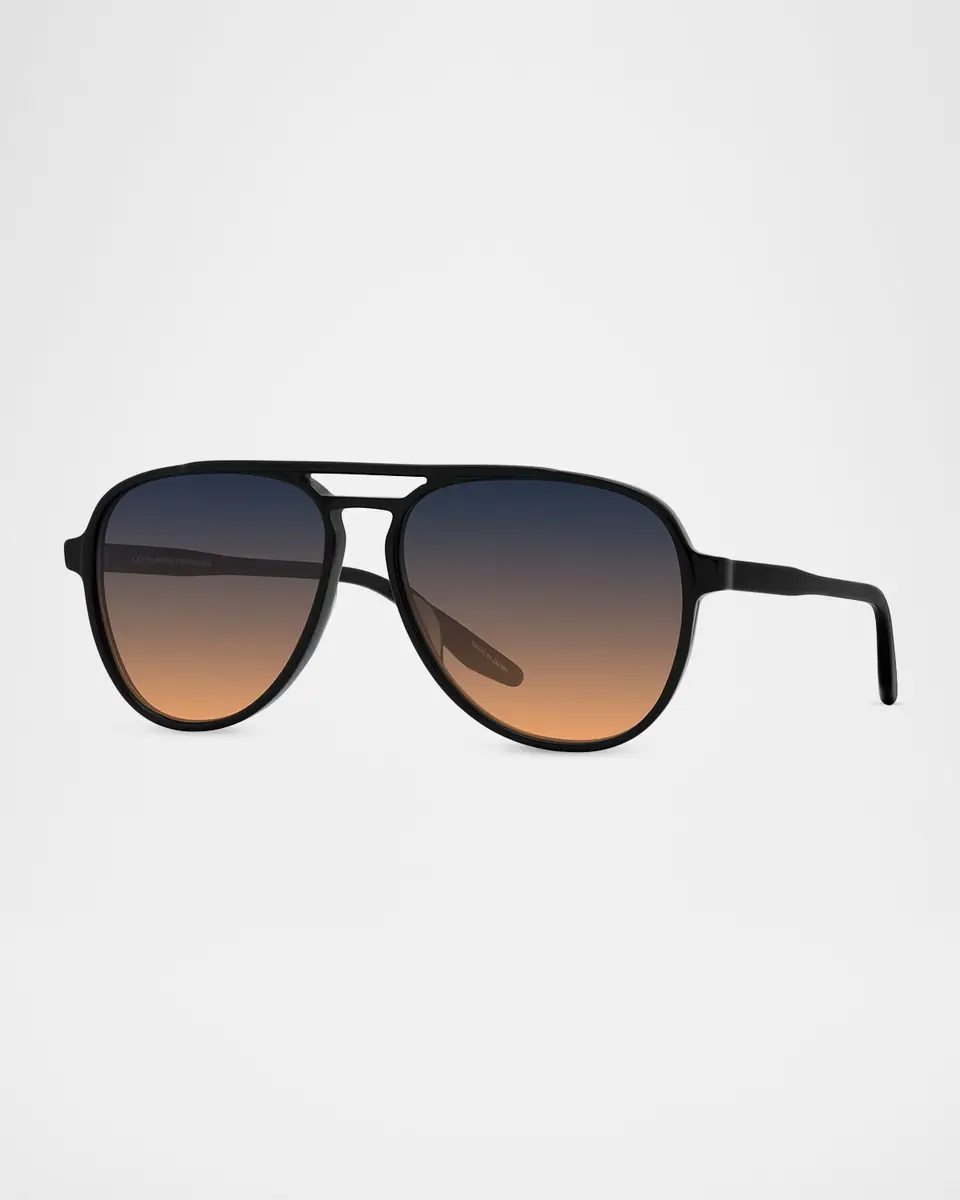 BARTON PERREIRA Hartmann 55mm Acetate Aviator Sunglasses | Thumbnail 3 BARTON PERREIRA Hartmann 55mm Acetate Aviator Sunglasses | Thumbnail 3