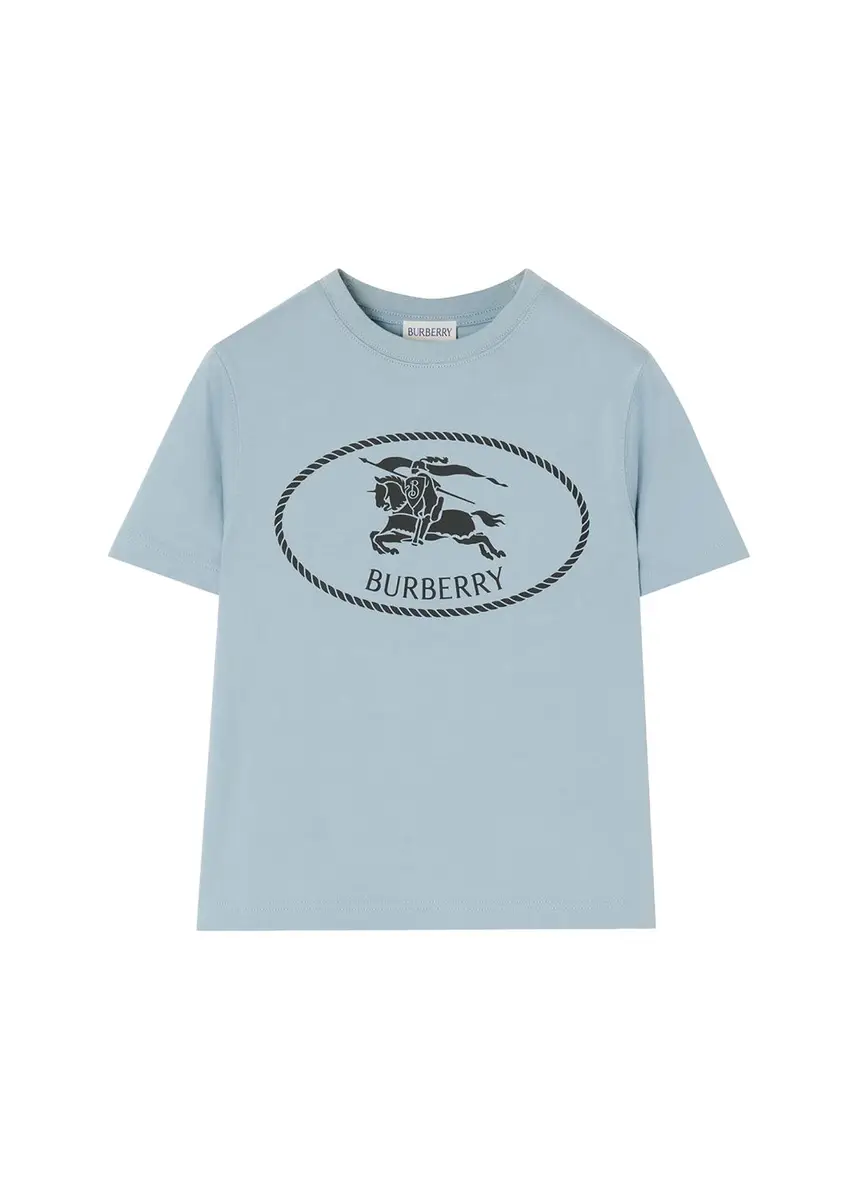 Burberry Boy's Knight Stamp Cotton T-Shirt | Thumbnail 3 Burberry Boy's Knight Stamp Cotton T-Shirt | Thumbnail 3