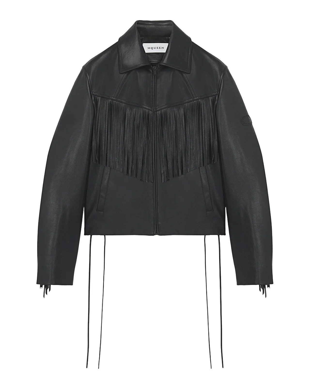 Men's Western Fringe-Trim Leather Jacket Men's Western Fringe-Trim Leather Jacket