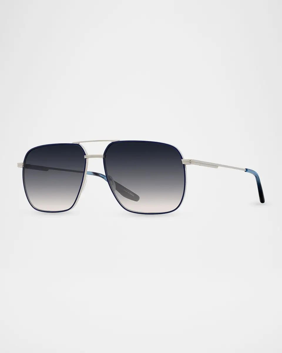 BARTON PERREIRA Men's Royale Titanium Aviator Sunglasses | Thumbnail 2