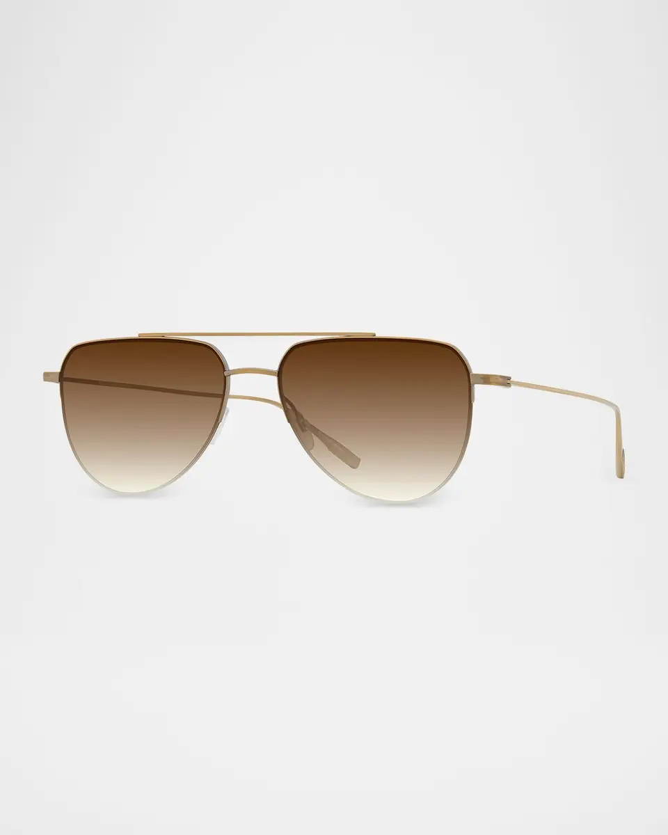 BARTON PERREIRA McNair 55mm Titanium Aviator Sunglasses | Thumbnail 3 BARTON PERREIRA McNair 55mm Titanium Aviator Sunglasses | Thumbnail 3