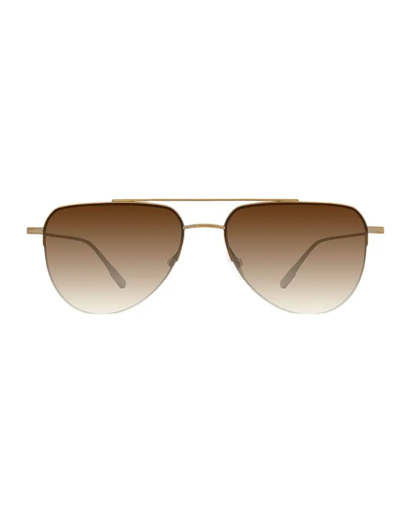 BARTON PERREIRA McNair 55mm Titanium Aviator Sunglasses