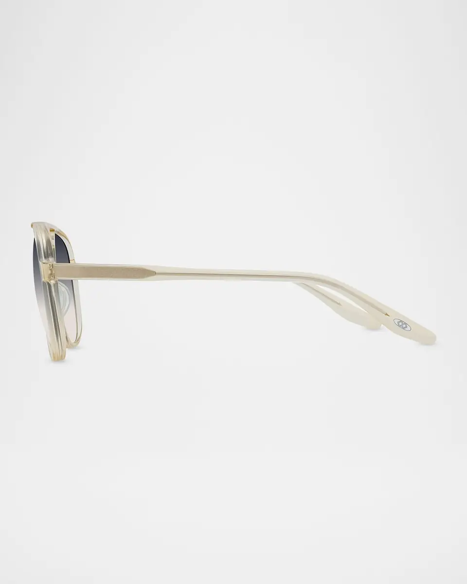 BARTON PERREIRA Hartmann 55mm Acetate Aviator Sunglasses | Thumbnail 3 BARTON PERREIRA Hartmann 55mm Acetate Aviator Sunglasses | Thumbnail 3