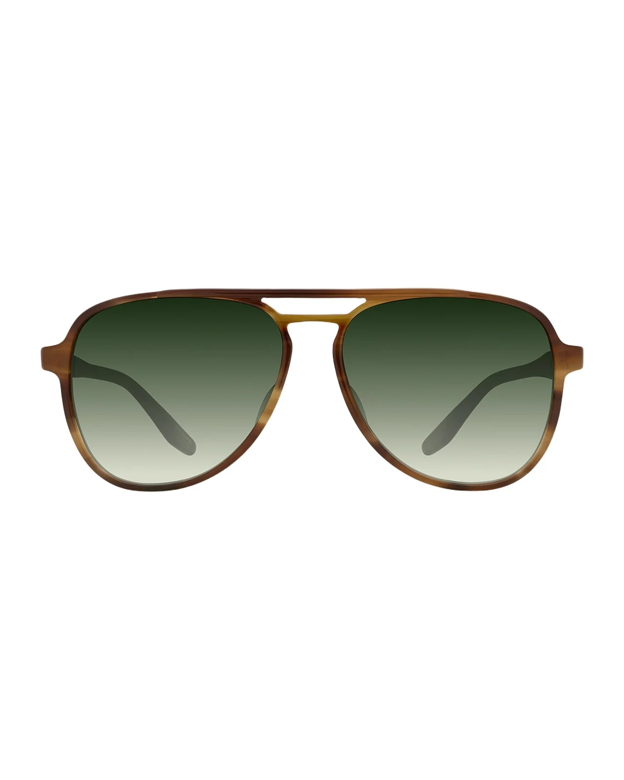 Men's Double-Bridge Acetate Aviator Sunglasses