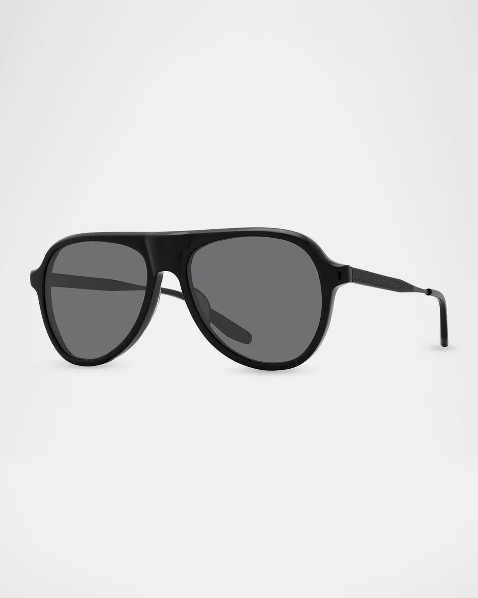 BARTON PERREIRA Men's Vedretta Acetate Aviator Sunglasses | Thumbnail 2 BARTON PERREIRA Men's Vedretta Acetate Aviator Sunglasses | Thumbnail 2