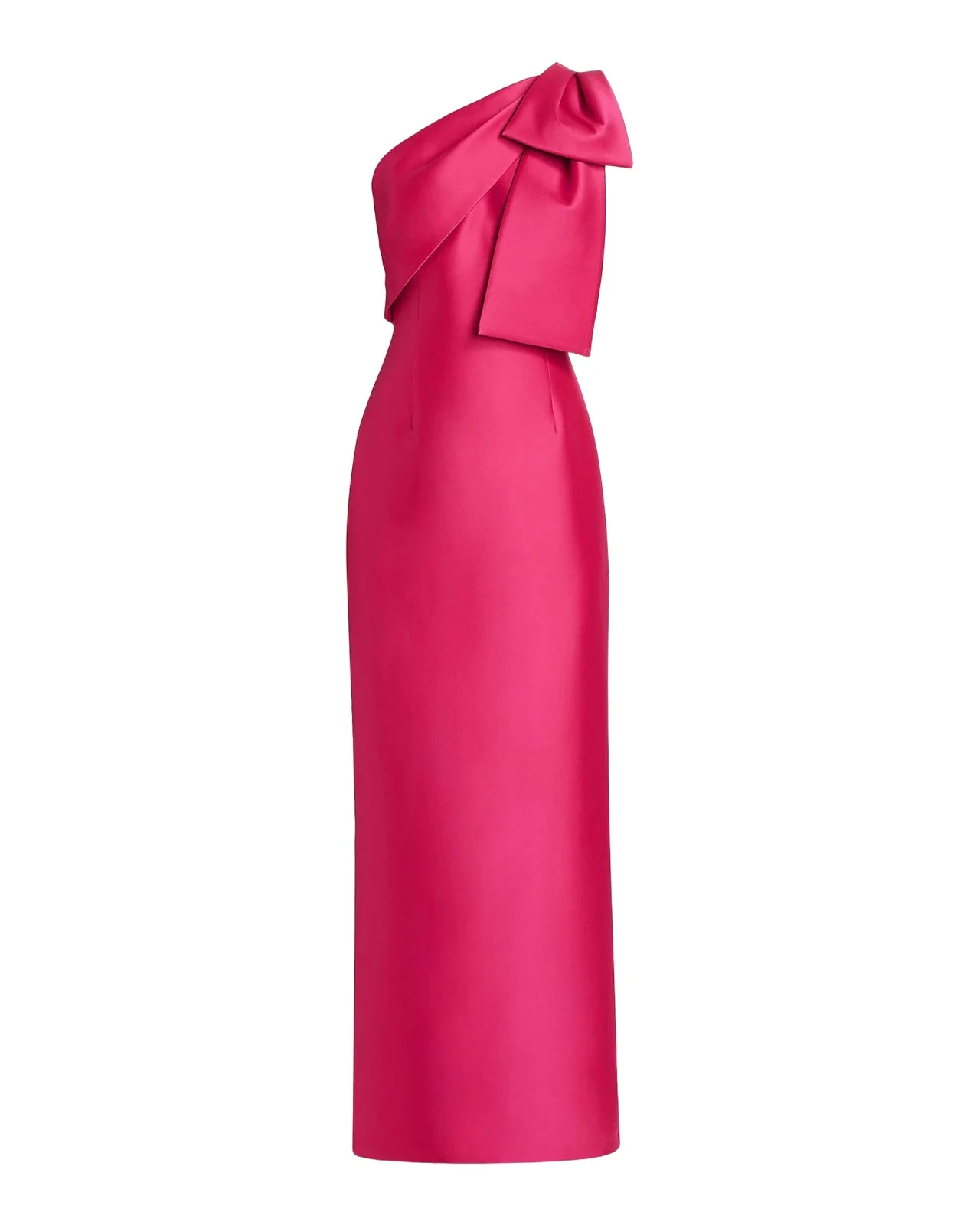 Bonnie Satin One-Shoulder Gown
