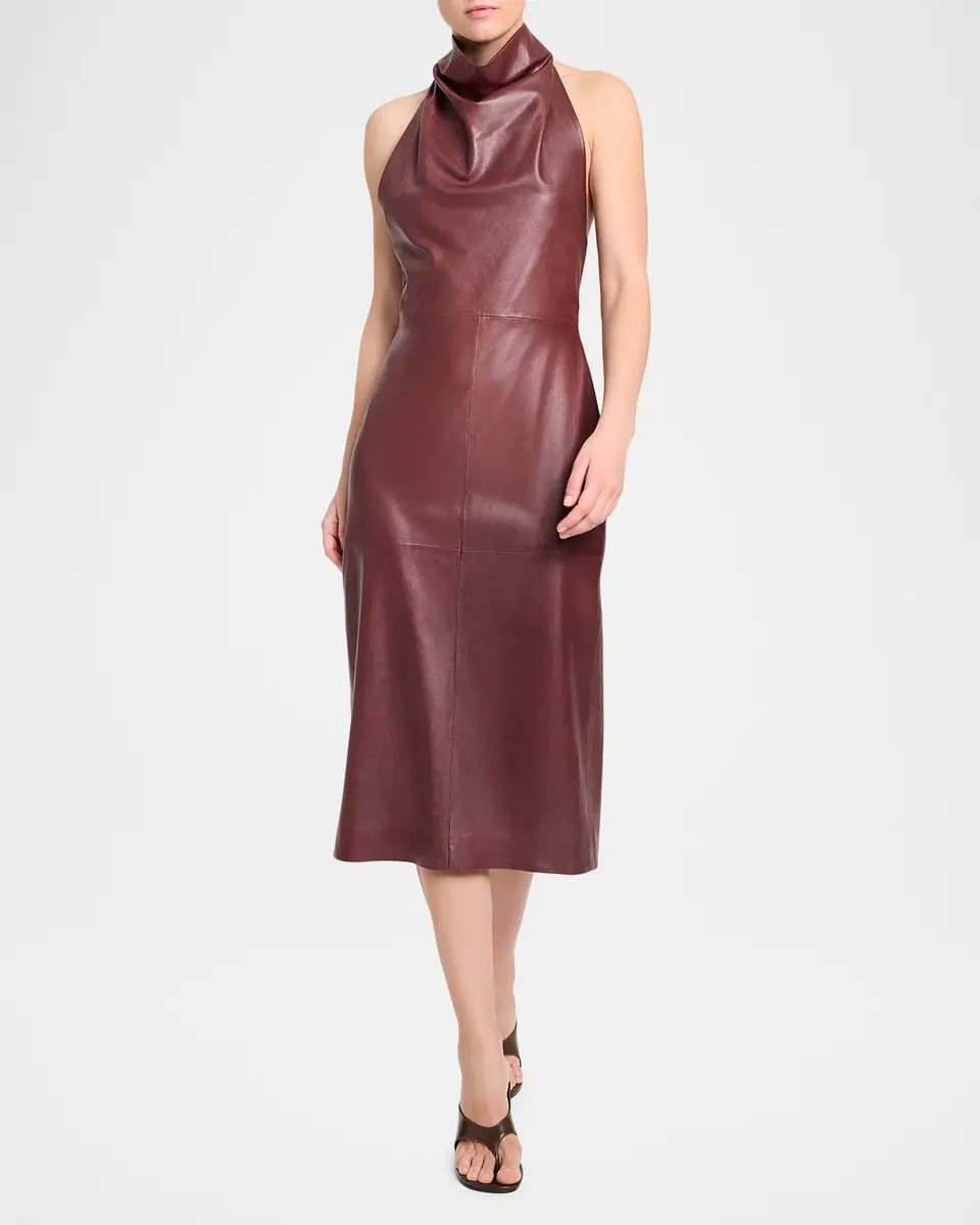 TWP Lola Leather Column Dress | Thumbnail 2 TWP Lola Leather Column Dress | Thumbnail 2