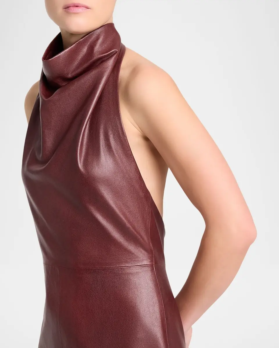 TWP Lola Leather Column Dress | Thumbnail 5 TWP Lola Leather Column Dress | Thumbnail 5